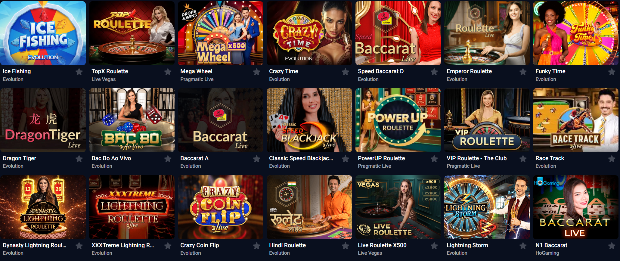 TopX Live Casino — real dealers 24/7